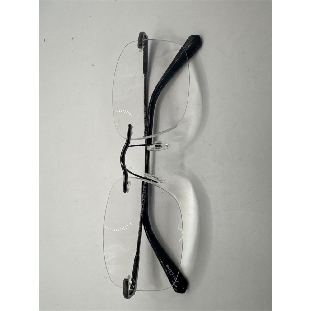 Van‎ Heusen H155 Gun Rimless 54-19-145mm Eyeglasses FRAMES ONLY - GOOD - READ